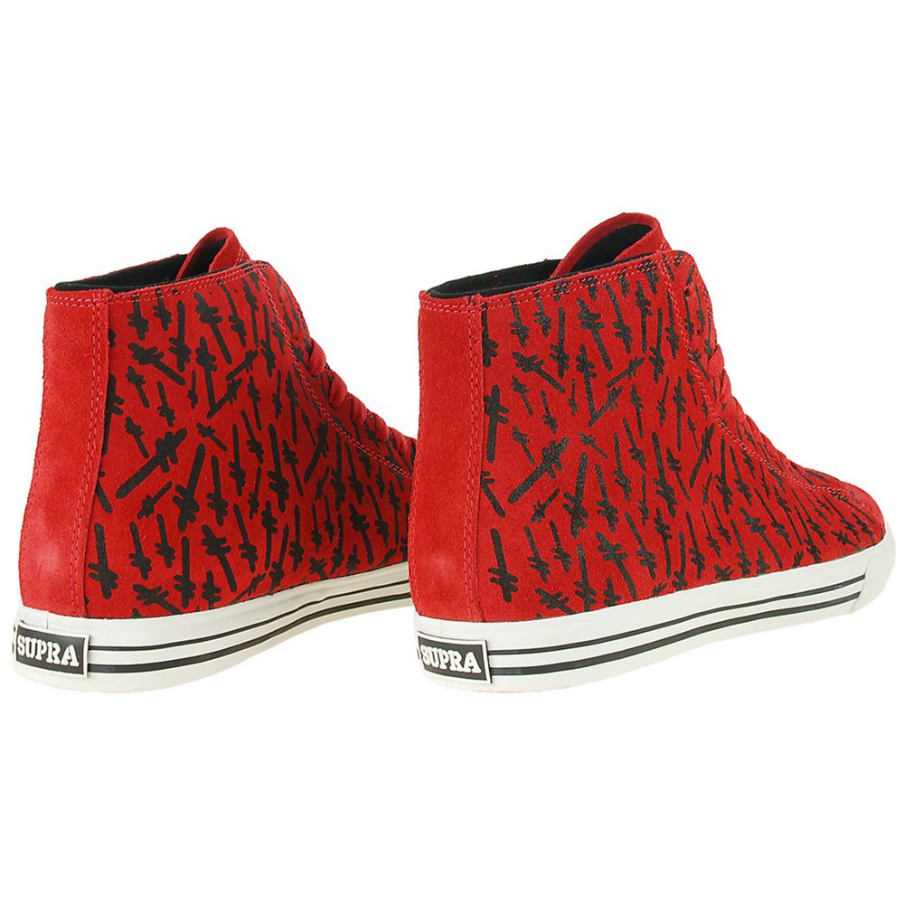 Baskets Montantes Supra Thunder High Rouge Red Deathwish Homme | GPL-90759054